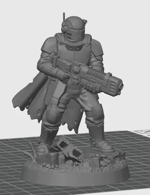 Mô hình Oath Sword Bastion Knight trang bị súng plasma - Image 1
