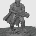 Mô hình Oath Sword Bastion Knight trang bị súng plasma - Thumbnail 1