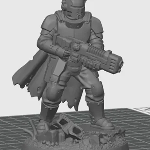 Mô hình Oath Sword Bastion Knight trang bị súng plasma