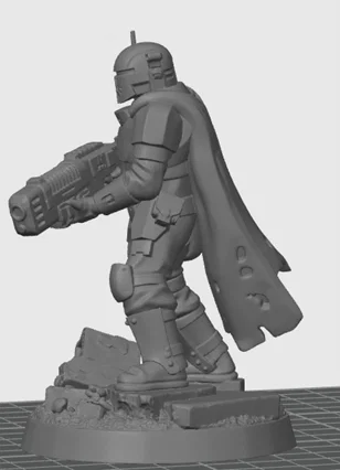 Mô hình Oath Sword Bastion Knight trang bị súng plasma - Image 3