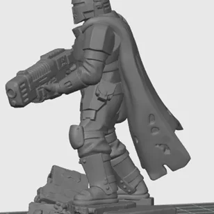 Mô hình Oath Sword Bastion Knight trang bị súng plasma