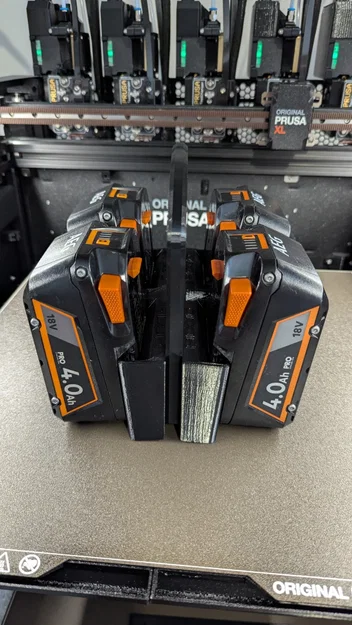 Tay cầm cho giá đỡ pin đôi 18V AEG/RIDGID (Bộ caddy chứa 4 pin) - Image 1