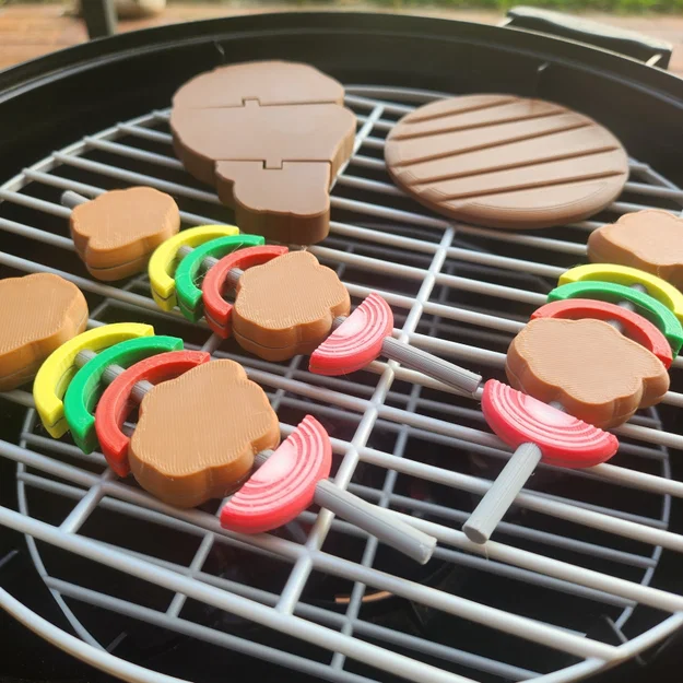 Shashlik Skewers – Bộ Đồ Chơi Nướng Thịt BBQ Nhiều Màu - Image 2