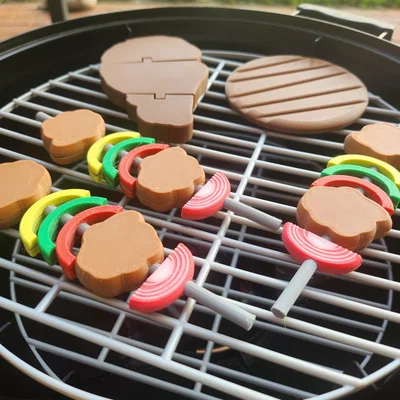 Shashlik Skewers – Bộ Đồ Chơi Nướng Thịt BBQ Nhiều Màu
