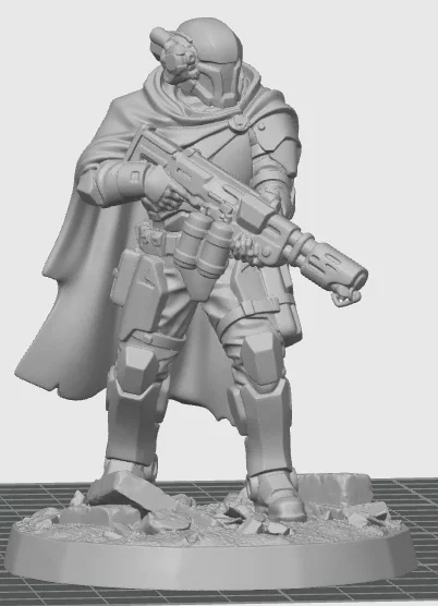 Oath Sword Bastion Knight quỳ với súng phun lửa - Image 1