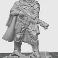 Oath Sword Bastion Knight quỳ với súng phun lửa - Thumbnail 1
