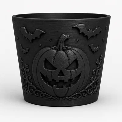 Mẫu Chậu Cây Halloween In 3D Trang Trí Nhà Cửa Độc Đáo