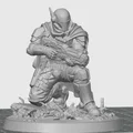 Mô hình Oath Sword Bastion Knight quỳ bắn súng plasma 2 - Thumbnail 1