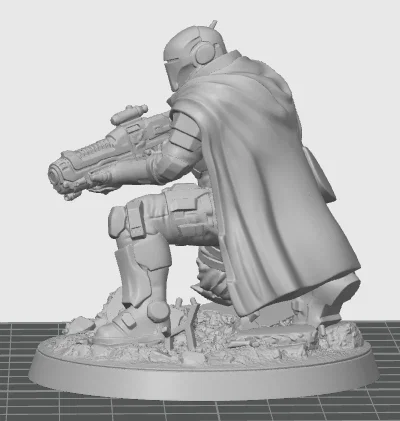 Mô hình Oath Sword Bastion Knight quỳ bắn súng plasma 2 - Image 3