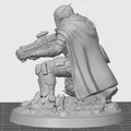 Mô hình Oath Sword Bastion Knight quỳ bắn súng plasma 2 - Thumbnail 3