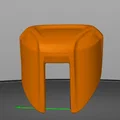 Nắp bịt đầu thanh giá nóc Thule (Thule roof rails endcap) in 3D - Thumbnail 1
