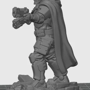 Mô hình Oath Sword Bastion Knight với 2 khẩu súng lục 2