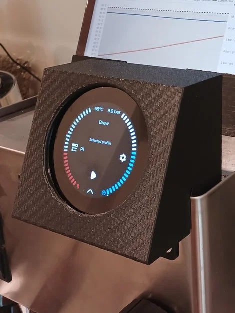 Nắp che hình vuông cho màn hình Gaggimate trên máy pha cà phê Rancilio Silvia - Image 2
