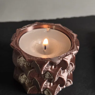 Bộ phụ kiện để bàn Vảy Rồng — Bật lửa & Đế nến