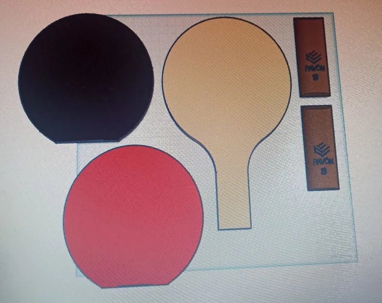 Mô hình vợt bóng bàn in 3D (PALETA TENIS DE MESA) độc đáo - Image 2