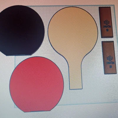 Mô hình vợt bóng bàn in 3D (PALETA TENIS DE MESA) độc đáo