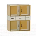 Mô hình tủ kệ đa năng ORGANIZZATORE GT583 tự lắp ráp - Thumbnail 1