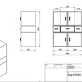 Mô hình tủ kệ đa năng ORGANIZZATORE GT583 tự lắp ráp - Thumbnail 4