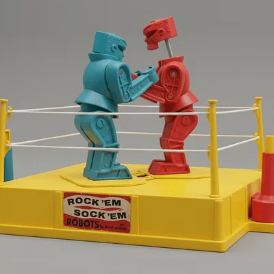 Mô hình in 3D Rock 'Em Sock 'Em Robots 1964 cổ điển