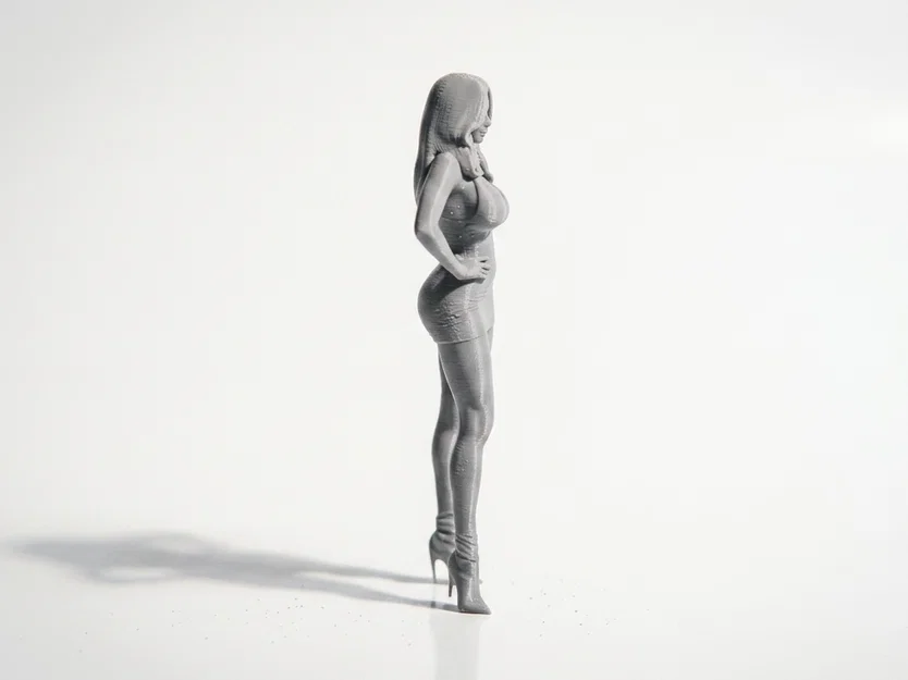 Mô hình 3D tượng nữ Fashionista thanh lịch - Image 3