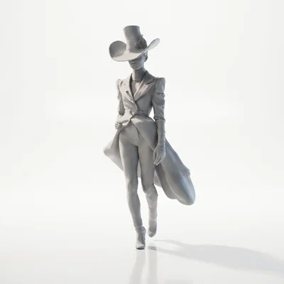 Mô hình 3D tượng nữ Fashion Icon thanh lịch
