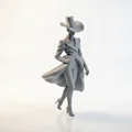 Mô hình 3D tượng nữ Fashion Icon thanh lịch - Thumbnail 2