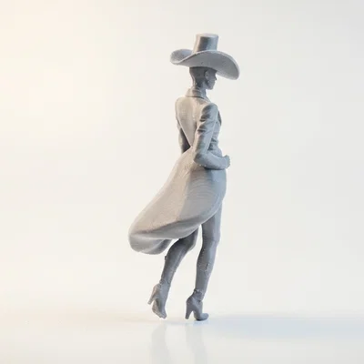 Mô hình 3D tượng nữ Fashion Icon thanh lịch