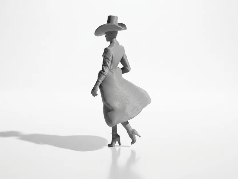 Mô hình 3D tượng nữ Fashion Icon thanh lịch - Image 4
