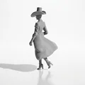 Mô hình 3D tượng nữ Fashion Icon thanh lịch - Thumbnail 4