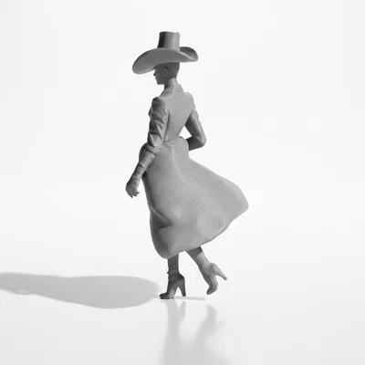 Mô hình 3D tượng nữ Fashion Icon thanh lịch