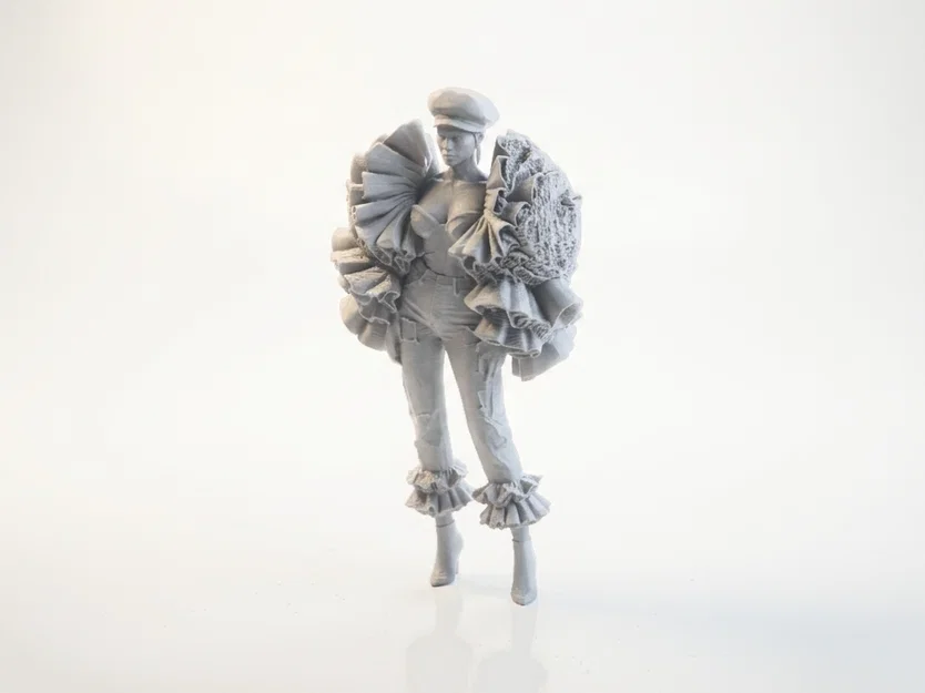 Mô hình in 3D Quý cô thời thượng - Fashionista Lady Figurine - Image 1