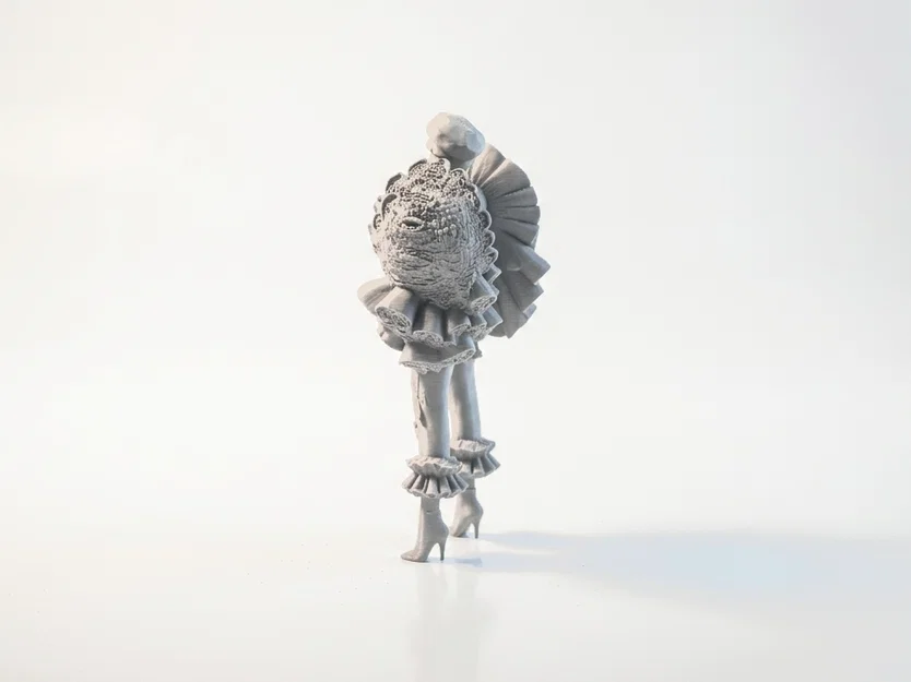 Mô hình in 3D Quý cô thời thượng - Fashionista Lady Figurine - Image 4