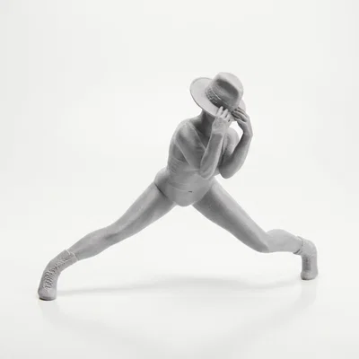 Mô hình tượng nữ đội mũ Fedora in 3D