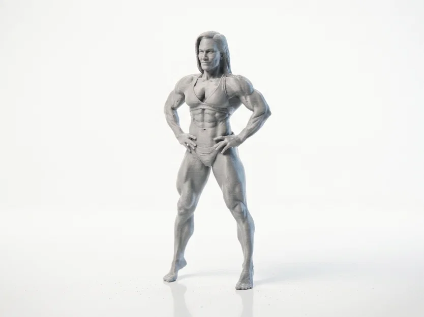 Mô hình tượng nữ vận động viên thể hình in 3D - Image 1
