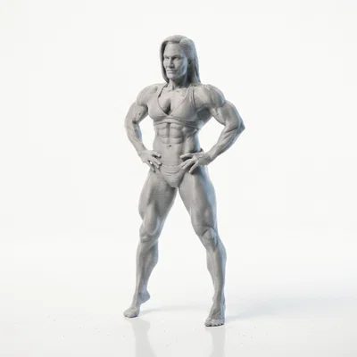 Mô hình tượng nữ vận động viên thể hình in 3D