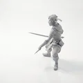 Mô hình 3D Nữ Sát Thủ Tư Thế Cúi Người Dành Cho Máy In 3D - Thumbnail 1