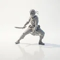 Mô hình 3D Nữ Sát Thủ Tư Thế Cúi Người Dành Cho Máy In 3D - Thumbnail 2