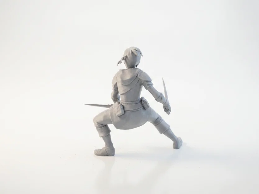 Mô hình 3D Nữ Sát Thủ Tư Thế Cúi Người Dành Cho Máy In 3D - Image 4