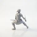 Mô hình 3D Nữ Sát Thủ Tư Thế Cúi Người Dành Cho Máy In 3D - Thumbnail 4