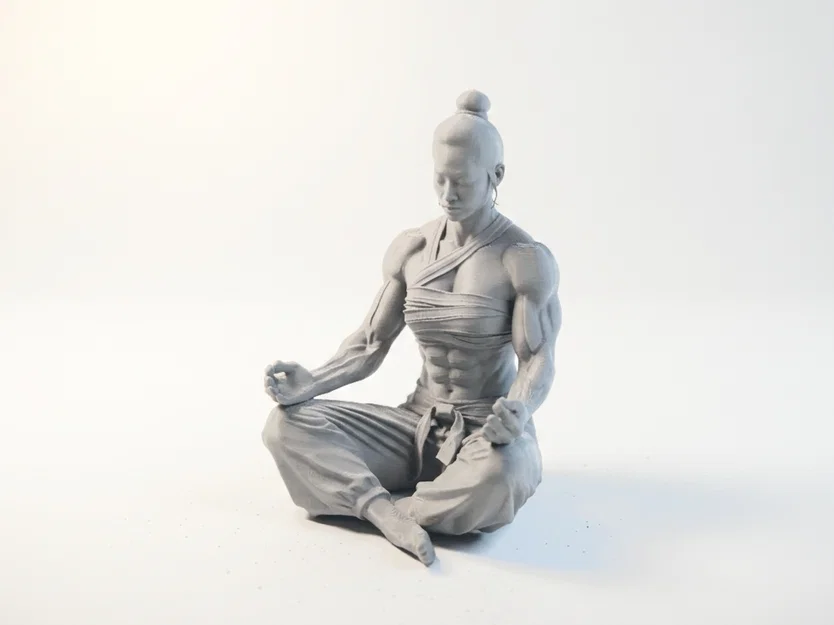 Mô hình Nữ Vận động viên Thể hình Thiền định 3D Printable - Image 1
