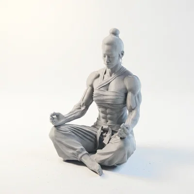 Mô hình Nữ Vận động viên Thể hình Thiền định 3D Printable