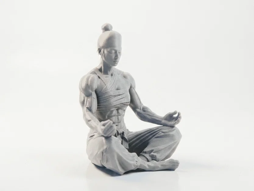 Mô hình Nữ Vận động viên Thể hình Thiền định 3D Printable - Image 2