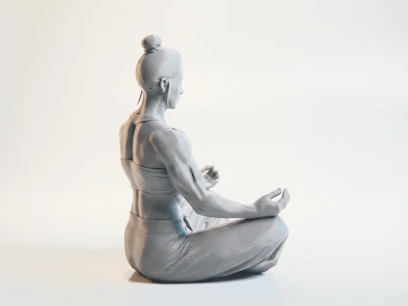 Mô hình Nữ Vận động viên Thể hình Thiền định 3D Printable - Image 3