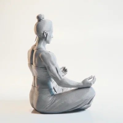 Mô hình Nữ Vận động viên Thể hình Thiền định 3D Printable