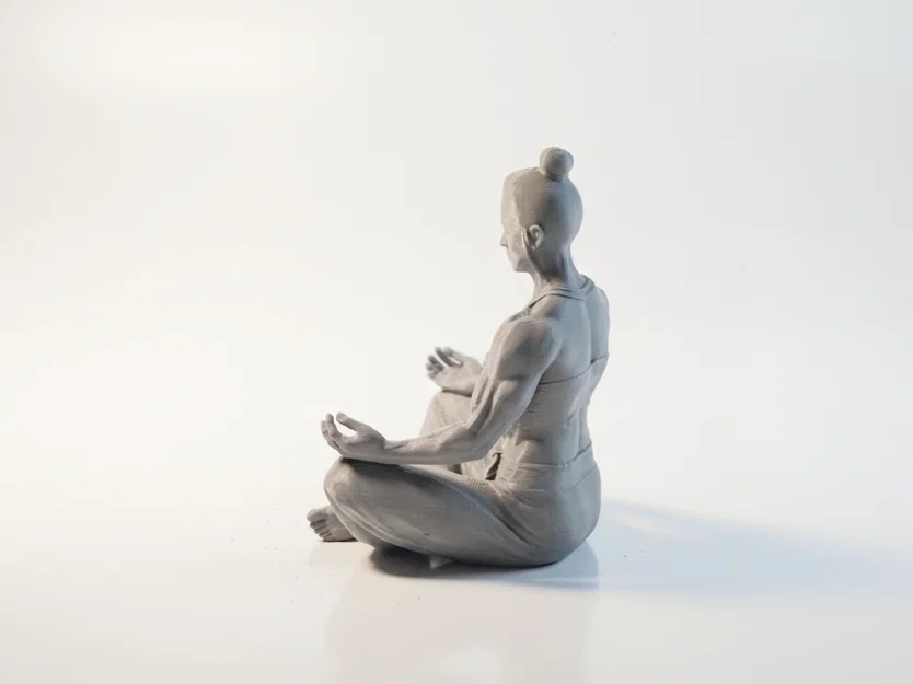 Mô hình Nữ Vận động viên Thể hình Thiền định 3D Printable - Image 4