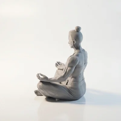 Mô hình Nữ Vận động viên Thể hình Thiền định 3D Printable