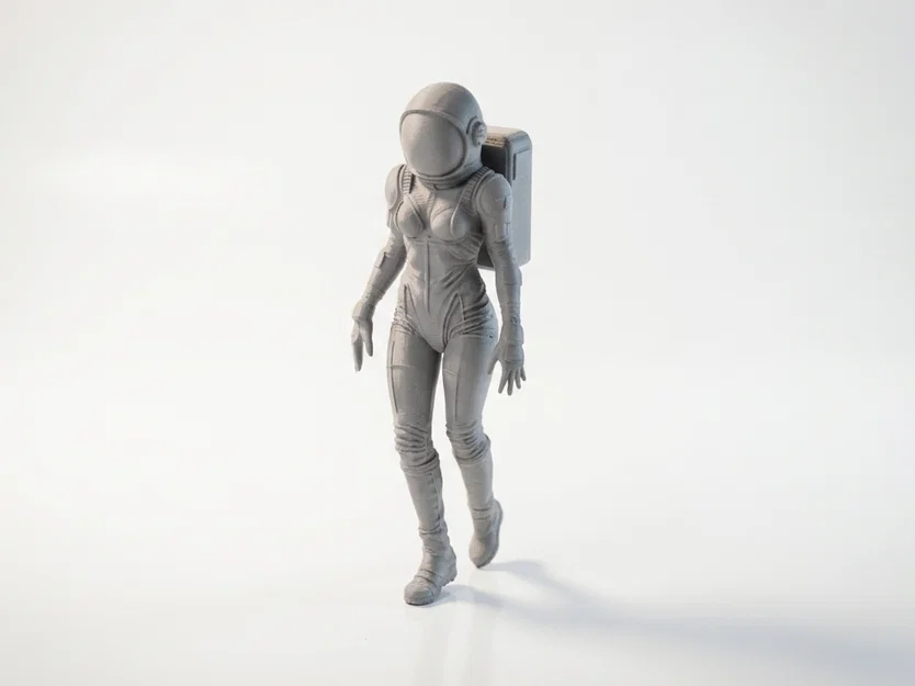 Mô hình Nữ Phi hành gia 3D - Nhà thám hiểm không gian - Image 1