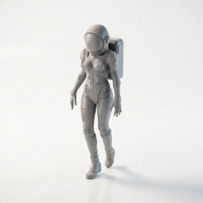 Mô hình Nữ Phi hành gia 3D - Nhà thám hiểm không gian