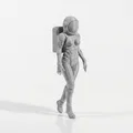 Mô hình Nữ Phi hành gia 3D - Nhà thám hiểm không gian - Thumbnail 2