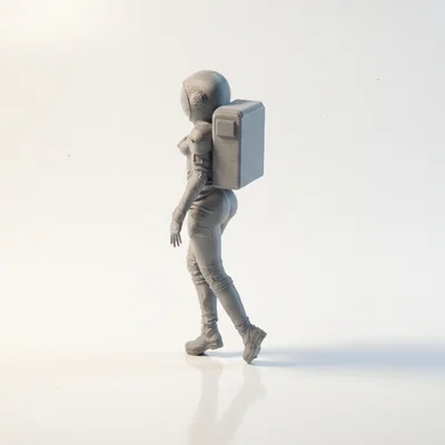 Mô hình Nữ Phi hành gia 3D - Nhà thám hiểm không gian